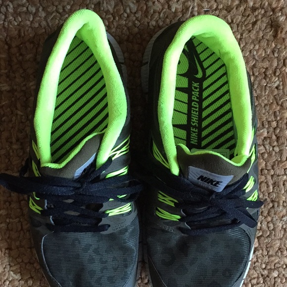 NIKE FREE RUN 5.0 LEOPARD OLIVE NEON SNEAKER 8 9.5 - Picture 7 of 13